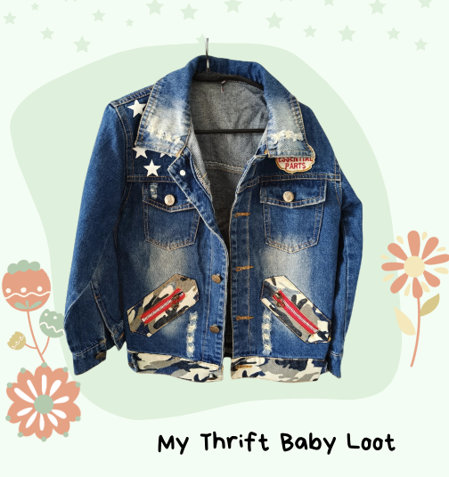 Like New Unisex denim jacket (5-7 years)